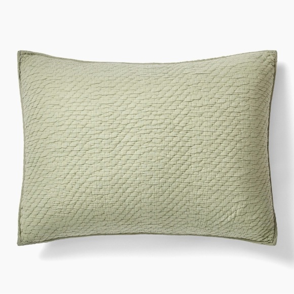 NWT West Elm Matelasse Standard Shams - Celadon (2) - Picture 1 of 3